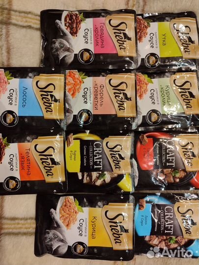 Корм Феликс, Вискас, Шеба паучи в ассортименте