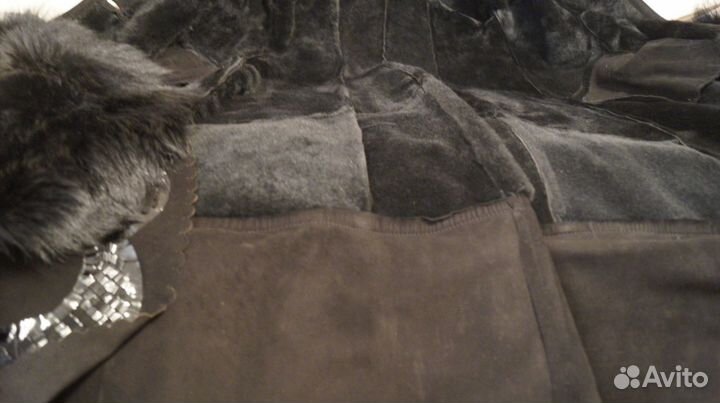 Пальто меховое,дубленка, gigli's р 46, новое