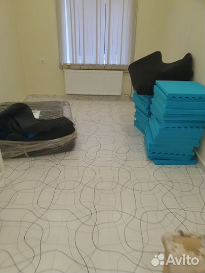 Акустический поролон волна голубой