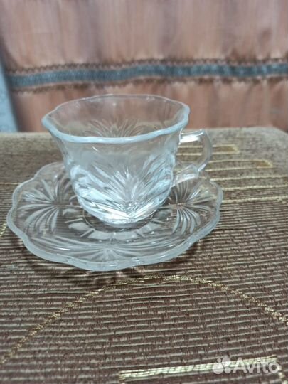 Хрустальные вазы, графин СССР