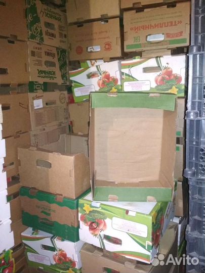 Коробки картонные б/у для овощей и фруктов