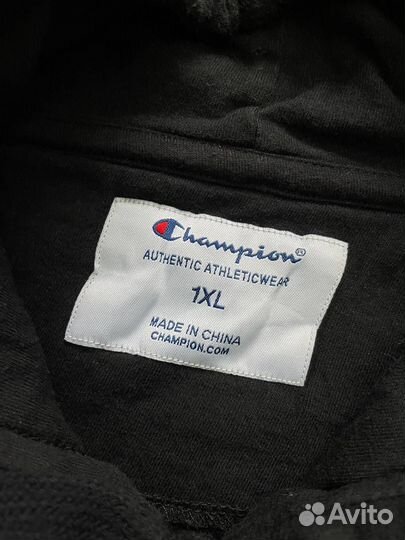 Винтажное худи Champion Embroidered Logo