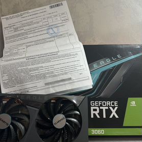 Видеокарта Gigabyte RTX 3060 12 гб gddr6 eagle OC