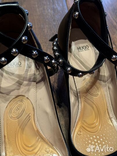 Итальянские кожаные туфли hugo boss