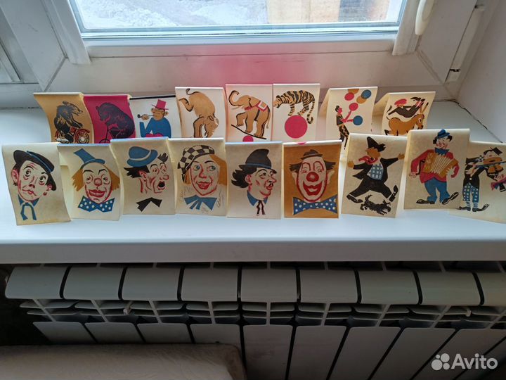 Флажки СССР Цирк 20 штук 1960-е годы