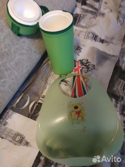 Термосумка для бутылочек, слюнявчик пластиковый