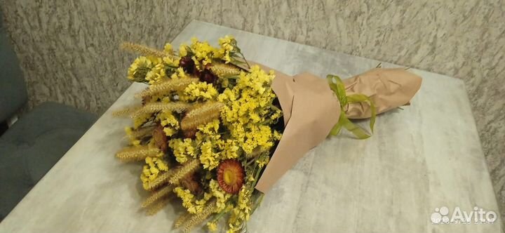 Букеты из сухоцветов