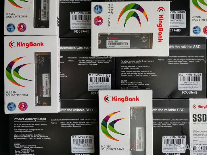 SSD диски и m2 nvme с гарантией до 3 лет