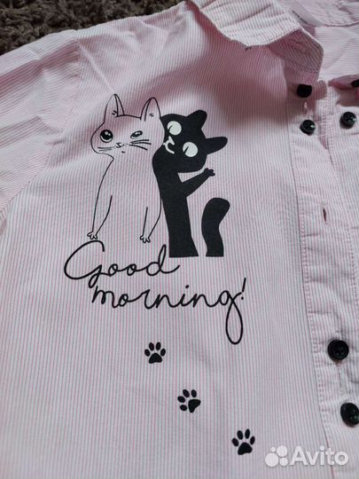 Рубашка для девочки 140