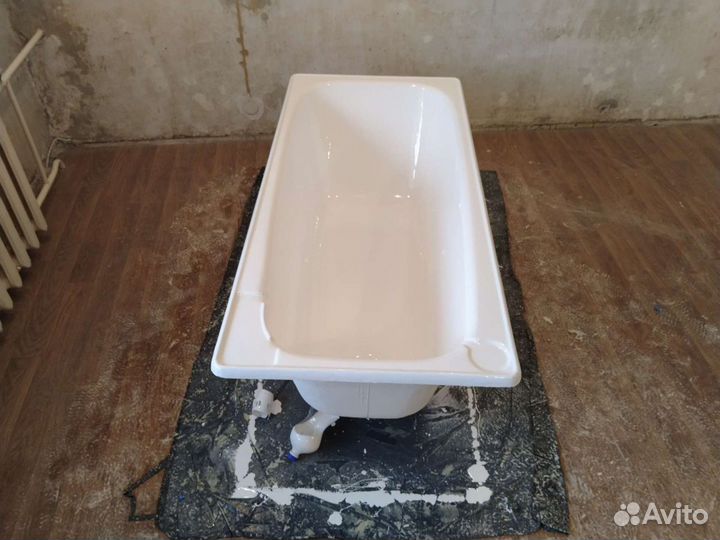 Реставрация ванн жидким наливным акрилом