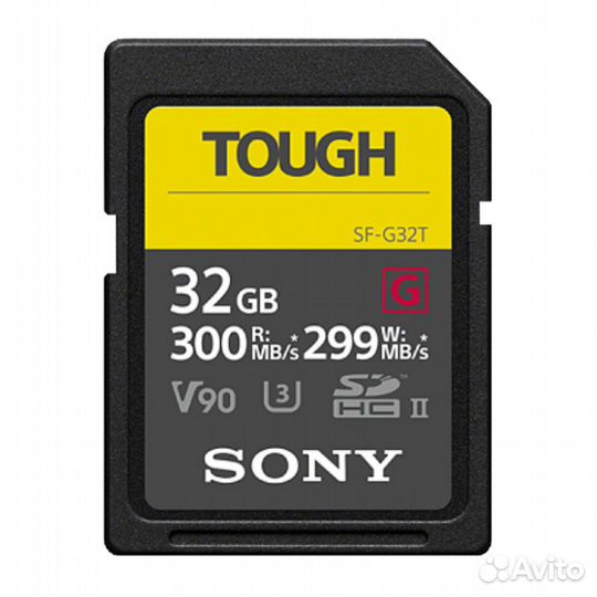 Карта памяти sdhc 32GB Sony SF-G tough UHS-II U3 V