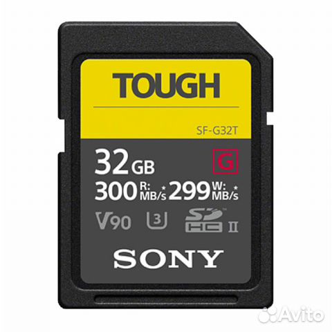 Карта памяти sdhc 32GB Sony SF-G tough UHS-II U3 V