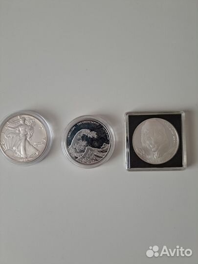 Серебряные Монеты Фиджи, США, Африка