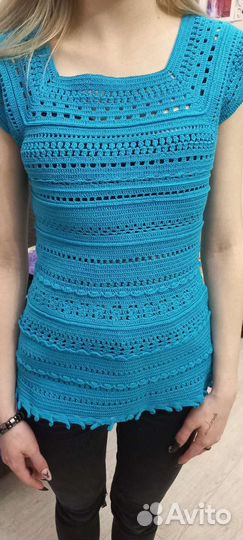 Кофточка вязаная крючком
