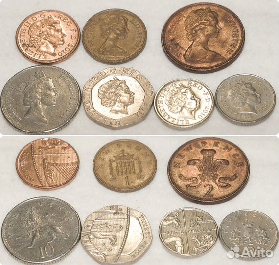 Иностранные монеты 23 шт
