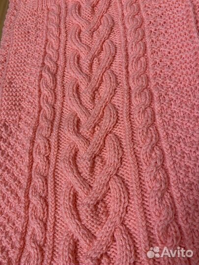 Конверт ручная вязка+шапочка