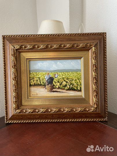 Картина маслом на оргалите,Европа