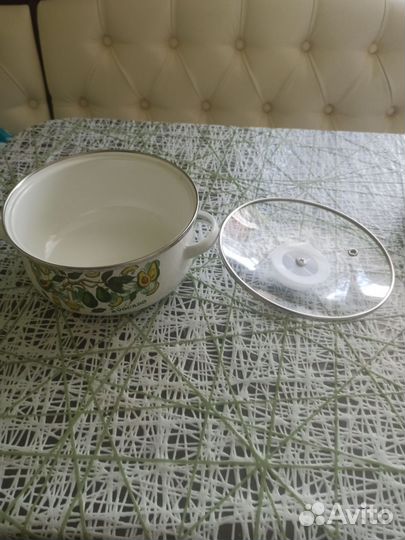 Кастрюля эмалированная 1,5л