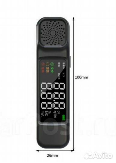 Бесконтактный алкотестер 150 мАч. 3,7В