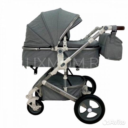Коляска-трансформер LuxMom 518 2в1 (новая, серая)