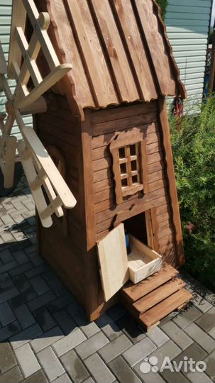 Мельница декоративная, лопасти крутятся