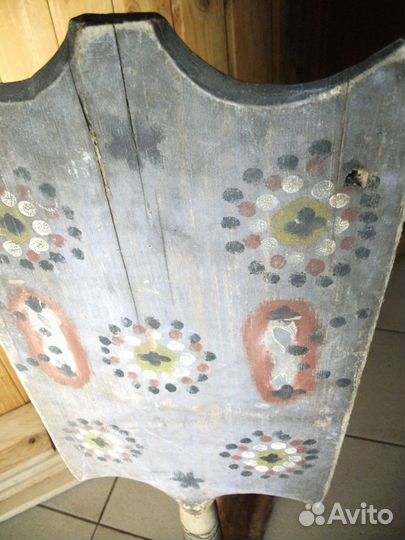 Прялка старинная с росписью