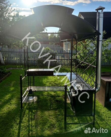 Мангал с крышей