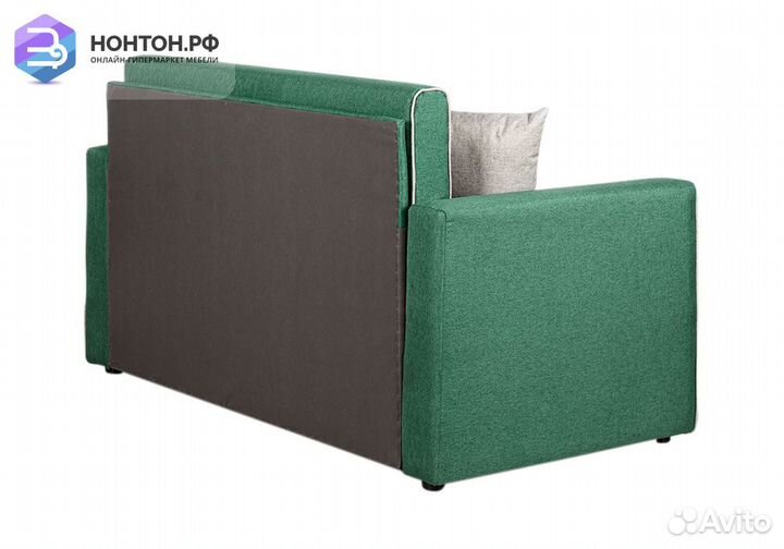 Диван выкатной Найс зеленый / светло-серый