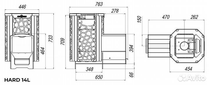 Печь Банная Сталь-Мастер hard 14L