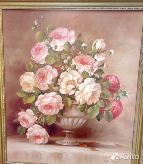 Картина цветы 50 на 60 см