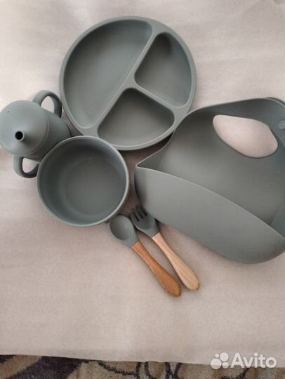 Детская посуда для кормления силиконовая