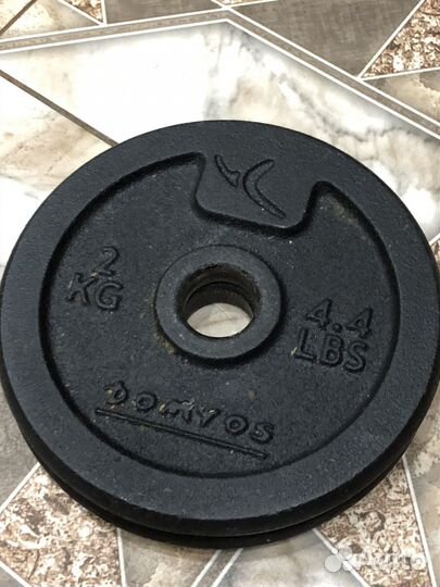 Спортивные блины и гантели