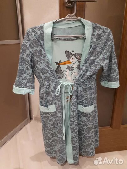 Халат и ночнушка в роддом и для кормления