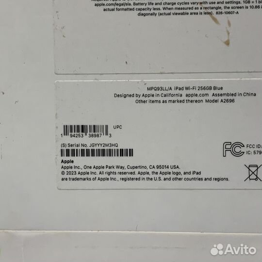 Новый планшет iPad 10-Gen 256gb Wi-Fi Blue