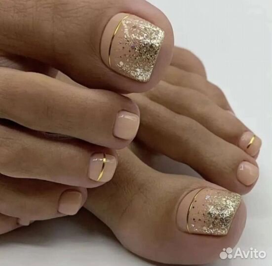 Обрезной педикюр, наращивание и коррекция ногтей