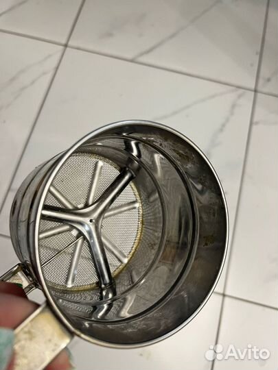 Кружка-сито, просеиватель муки IKEA idealisk, нерж