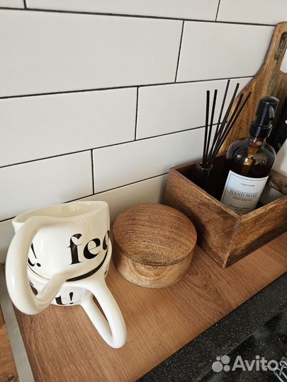 Шкатулка H&M home, дерево манго