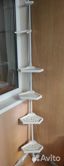 Угловая полка для ванной