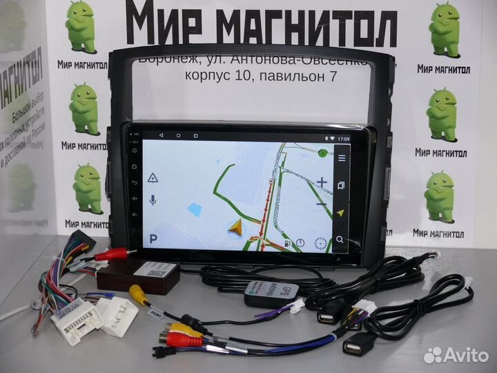 Магнитола android Mitsubishi Pajero 2006-2014