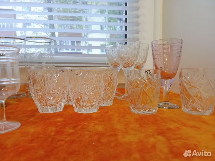 Фужеры, рюмки, хрусталь СССР