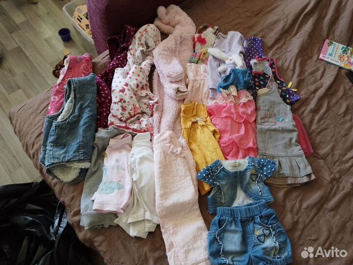 Вещи пакетом на девочку от 1.5 до 2х лет (74-86)