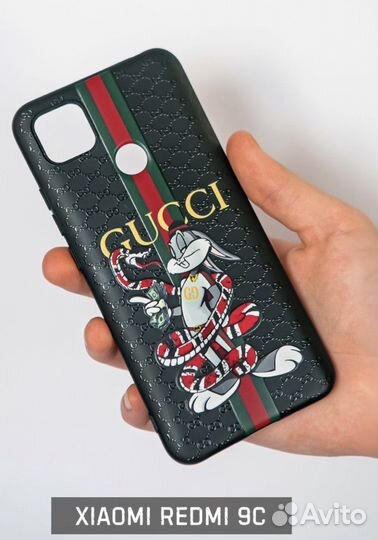 Чехол на xiaomi redmi 9C gucci
