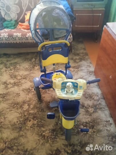 Велосипед коляска с ручкой