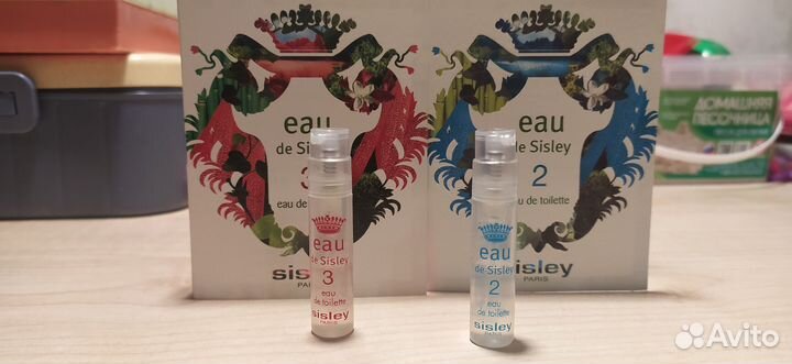 Eau de sisley 2, 3 набор пробников 2 шт