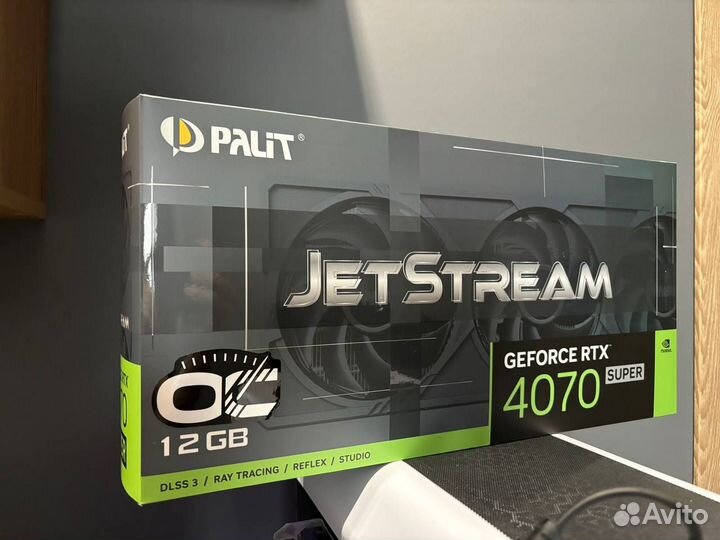 Новая видеокарта Palit RTX 4070 super JetStream OC