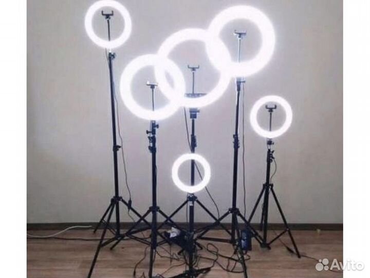 Кольцевая лампа со штативом 32см гарантия