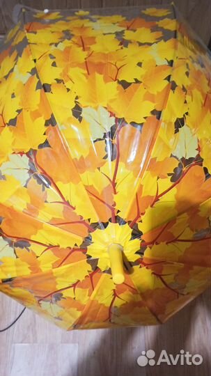 Зонт трость прозрачный полуавтомат