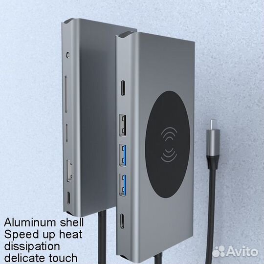 USB Хаб type-c на MacBook 13в1 bronka