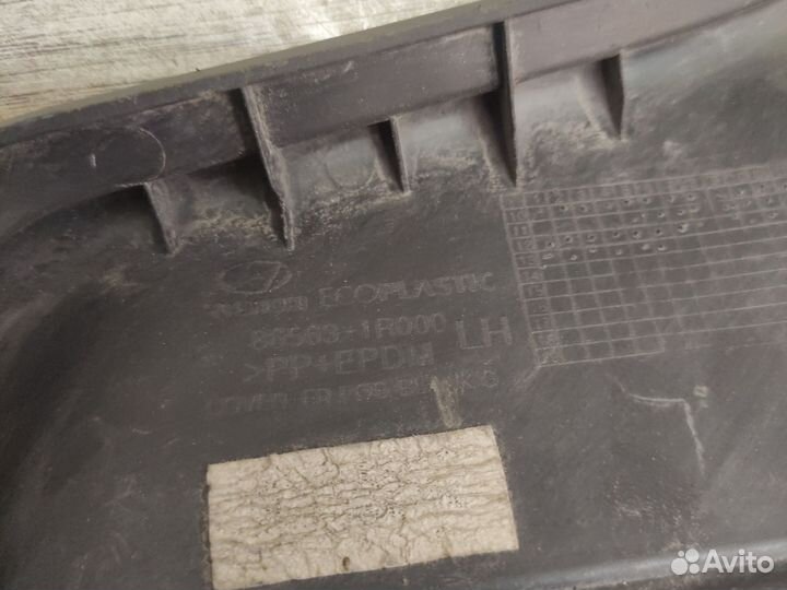 Заглушка бампера левая Hyundai Solaris 1