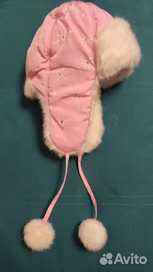 Шапка ушанка зимняя детская на 2-4 года